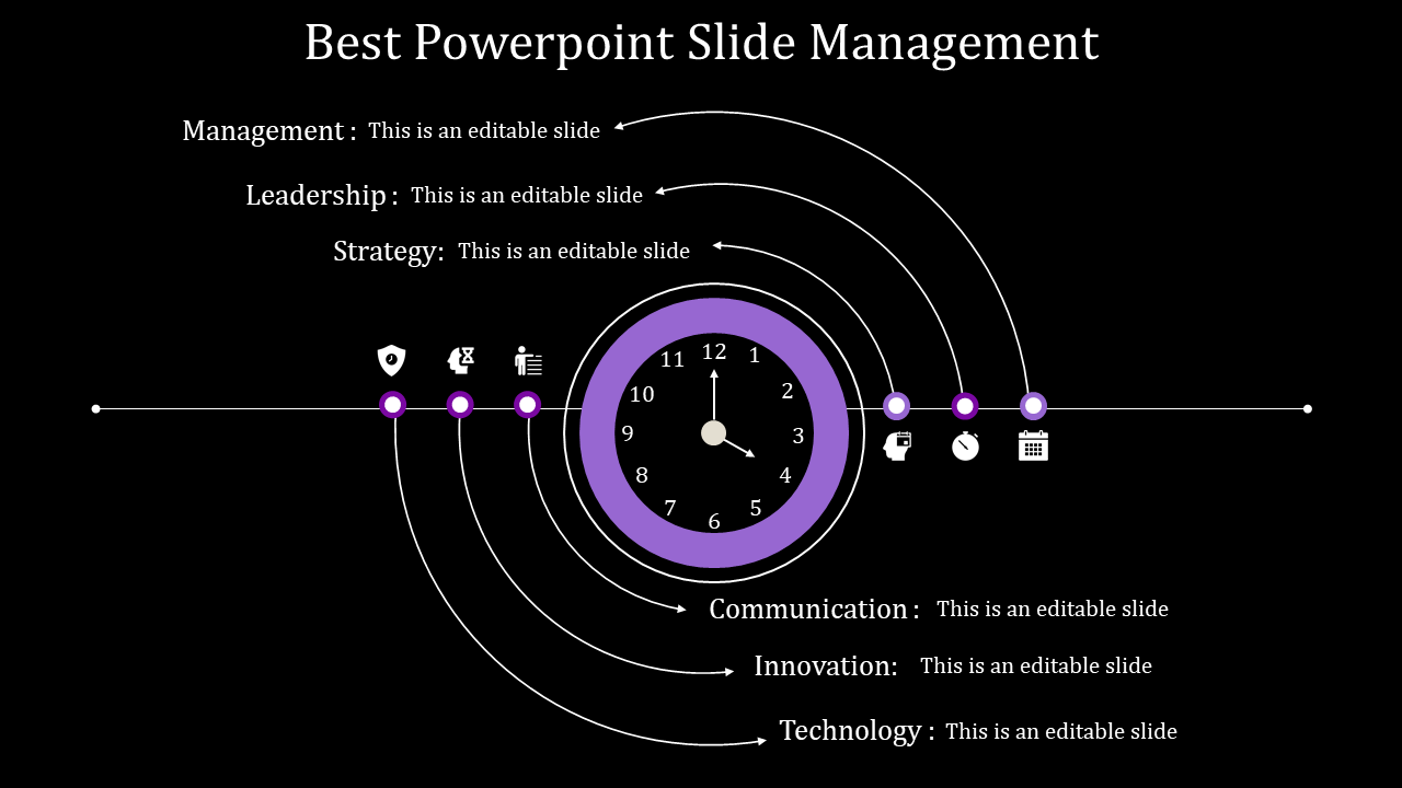 powerpoint slide management-purple